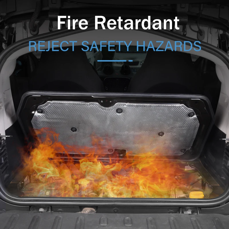 

Rear Hood Engine Sound Insulation Pad Cotton Soundproof Mat Cover Thermal Heat Insulation Pad For Smart Fortwo Forfour 453