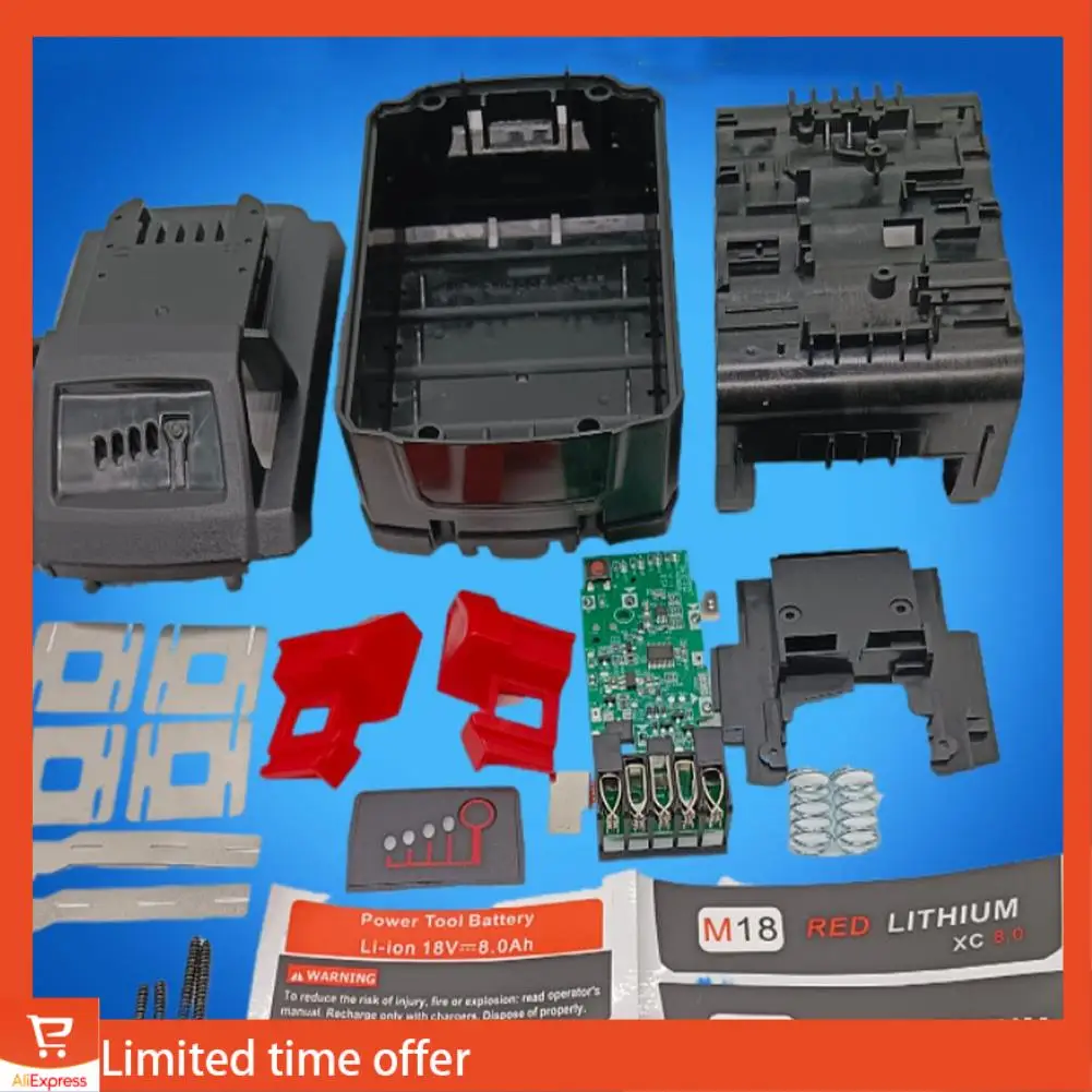 Пластиковый корпус свежей батареи, защитная плата для печатной платы, случайный цвет пластика для комплекта 10 ядер 18 В 21700