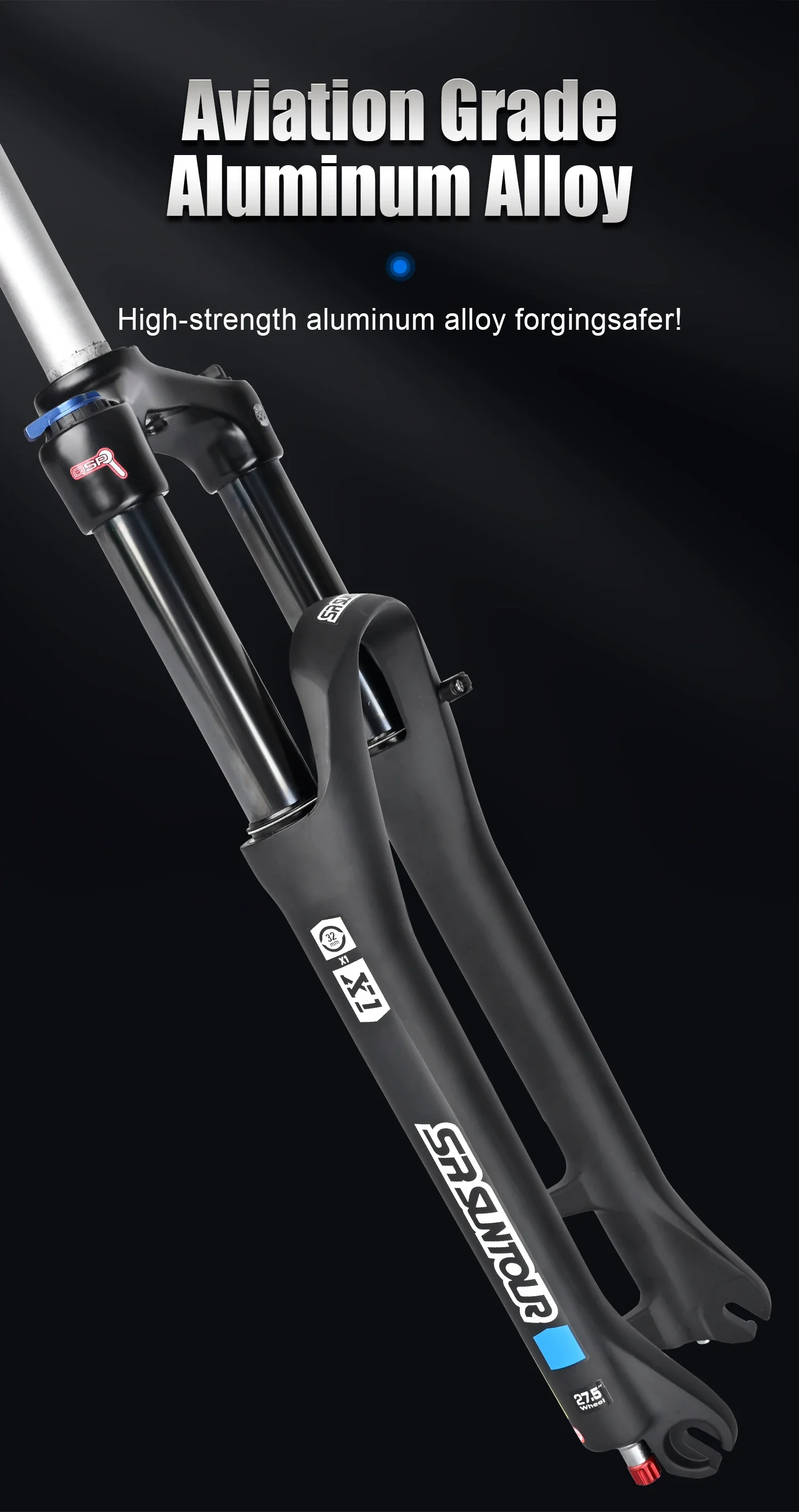 SR SUNTOUR X1 Bicycle Forks Air Suspension Fork 120mm Travel QR 100x9MM BOOST 110x15MM 27.5 29 Mountain Bike Air Fork