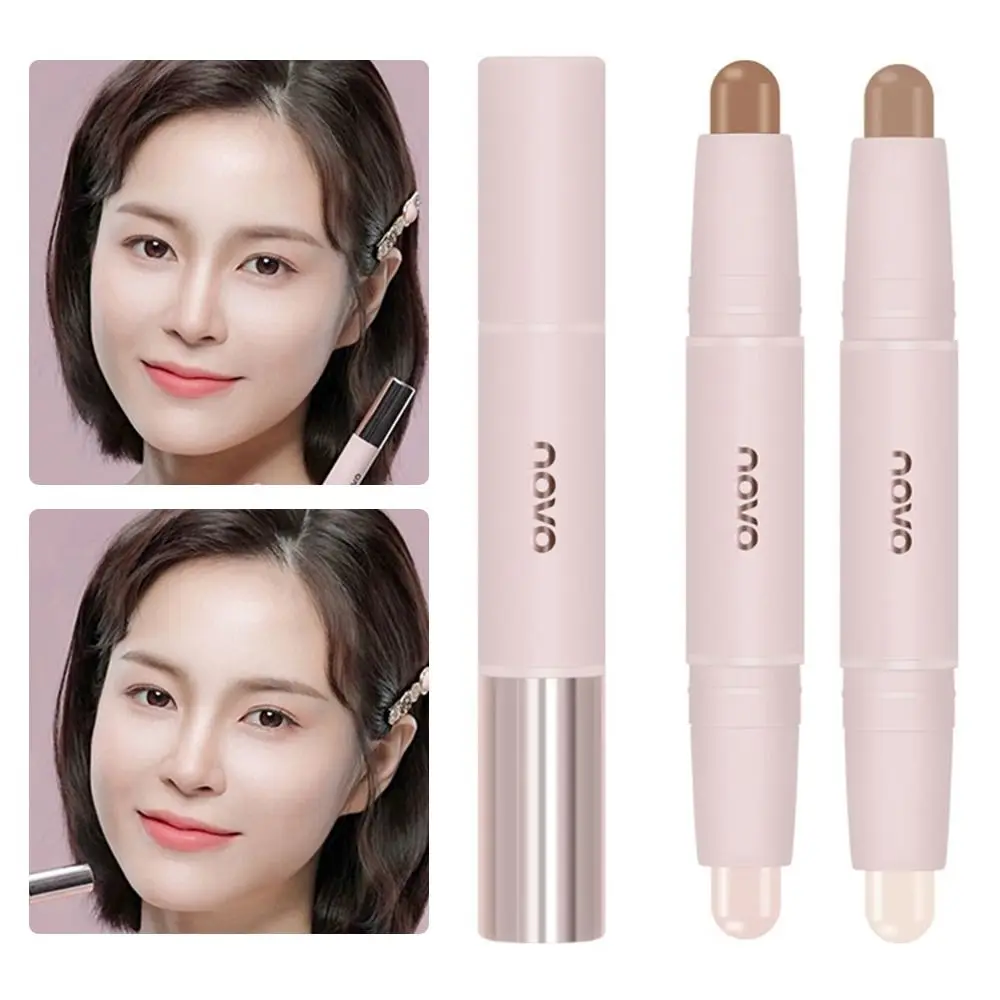 Three-Dimensional Double-Headed Contour Stick Long-lasting Matte Highlighting Contouring Stick Waterproof for Clavicle