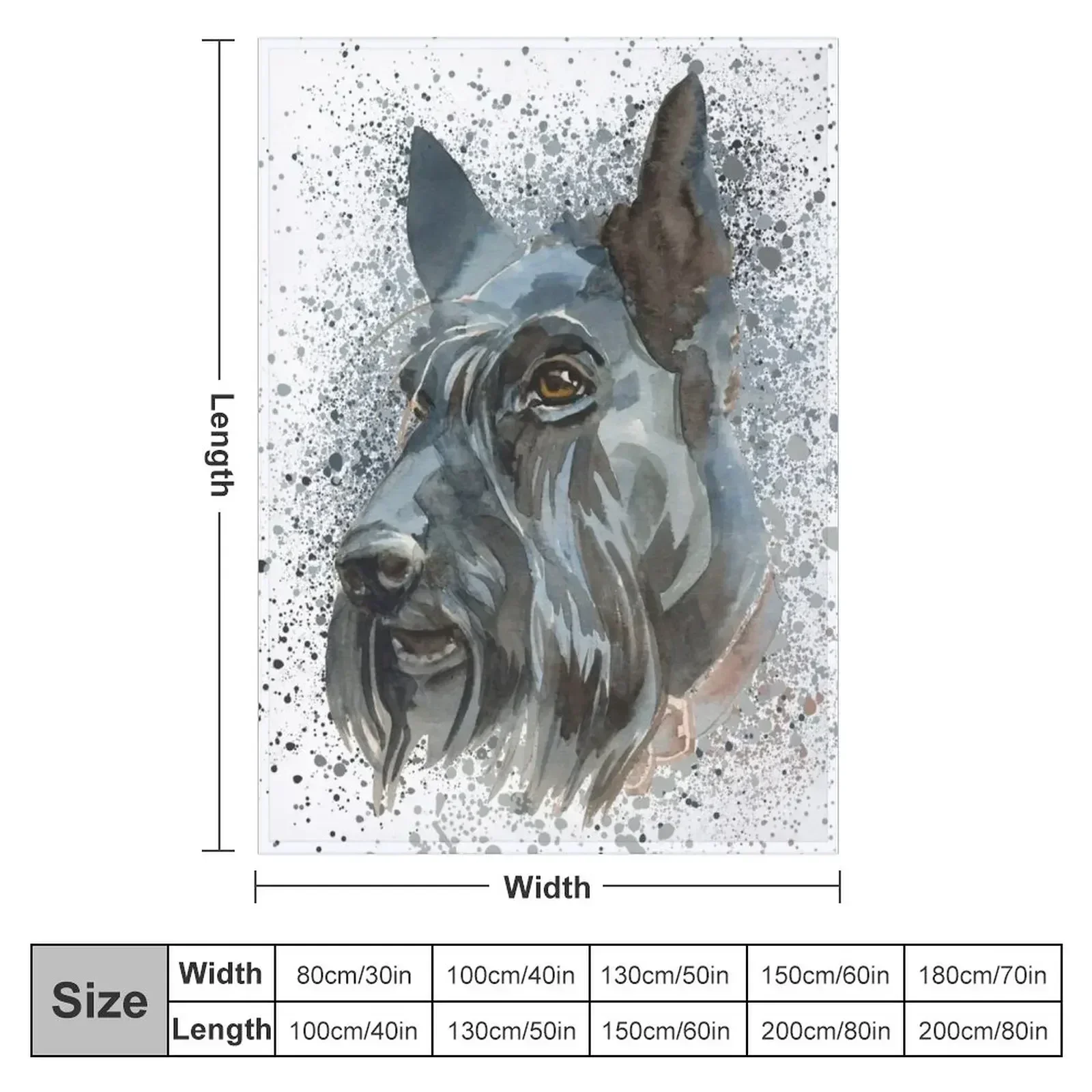 Scottish Terrier Throw Blanket couch cozy soft plush fuzzy picnic outdoor blanket