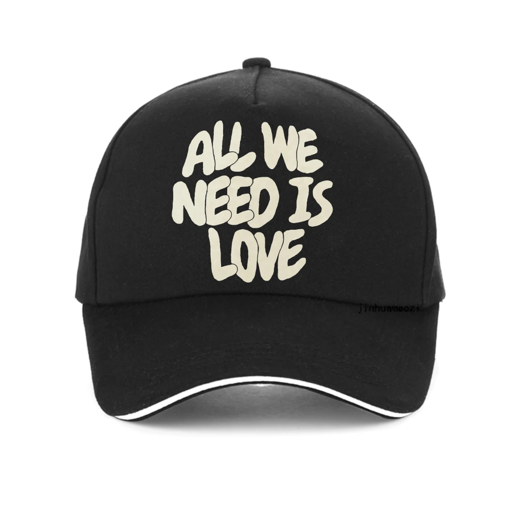 

all we need is love Letter Printed Breathable Baseball Cap Men's Women Fashion Harajuku pop unisex casual caps snapback hats