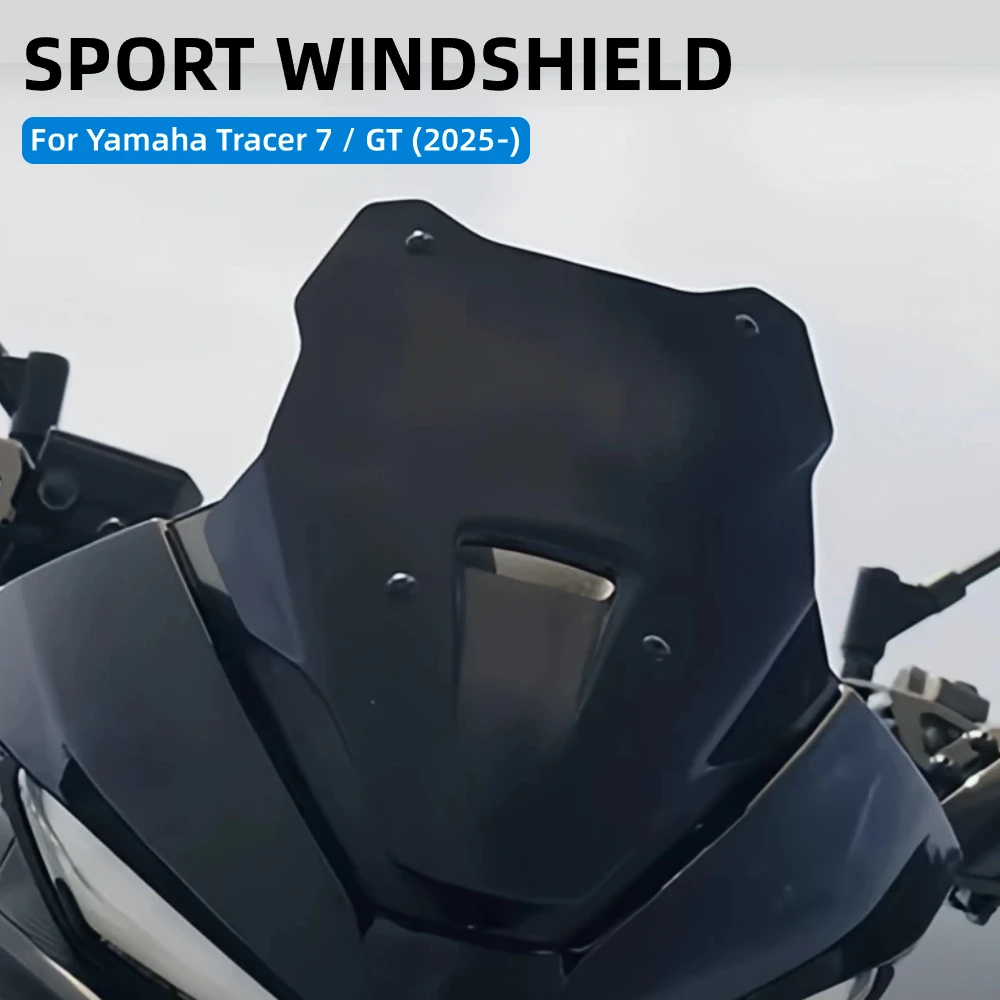 Motorcycle Sport Windshield Fairing Windscreen Wind Deflector For YAMAHA TRACER 7 GT 7GT TRACER7 2025 2026 Wind Shield Protector