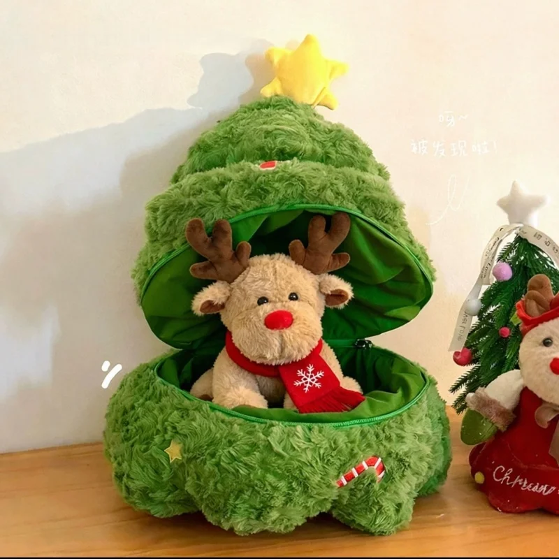

Christmas Tree Plush Toy Throw Pillow Living Room Xmas Decoration Cushion Bay Window Pillow Sofa Ornament Toy Holiday Gifts