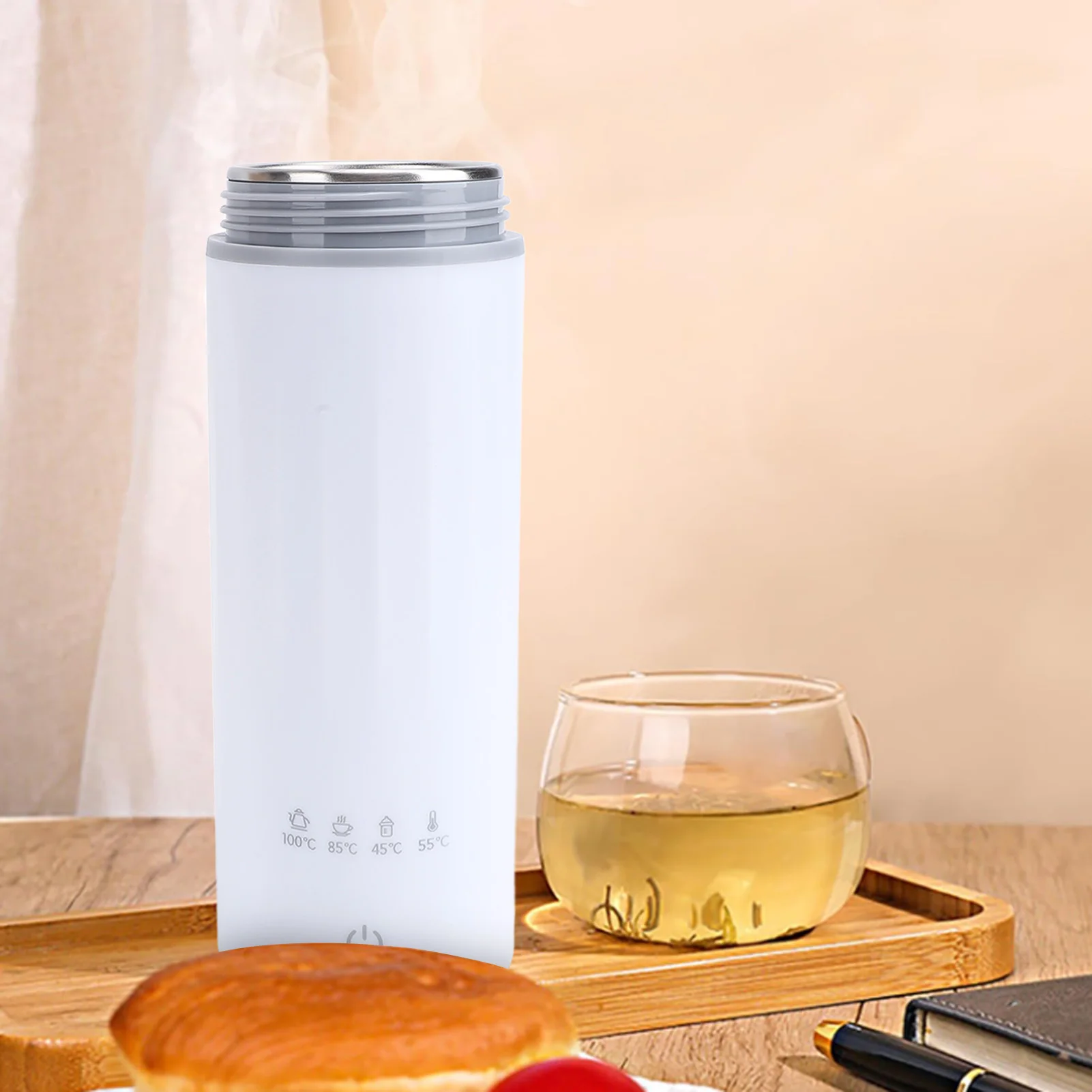 

Электрический чайник 4 в 1, 475 мл, портативный маленький мини-чайник для кофе, 5 минут, быстрый нагрев, бойлер для горячей воды, нержавеющая сталь 304