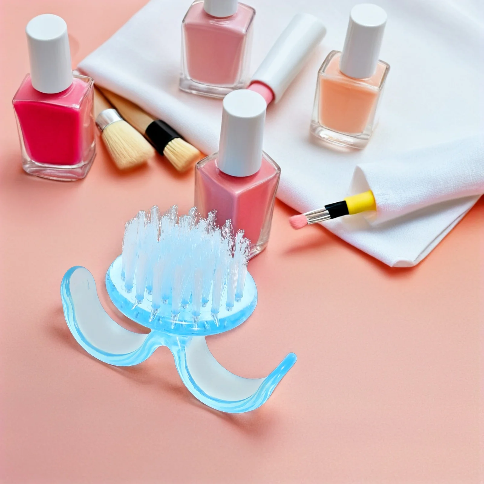 

8pcs Nail Dust Brush Portable Compact Plastic Nail Cleaning Tool For Home Salon Manicure Efficient Dust Removal Cleanup