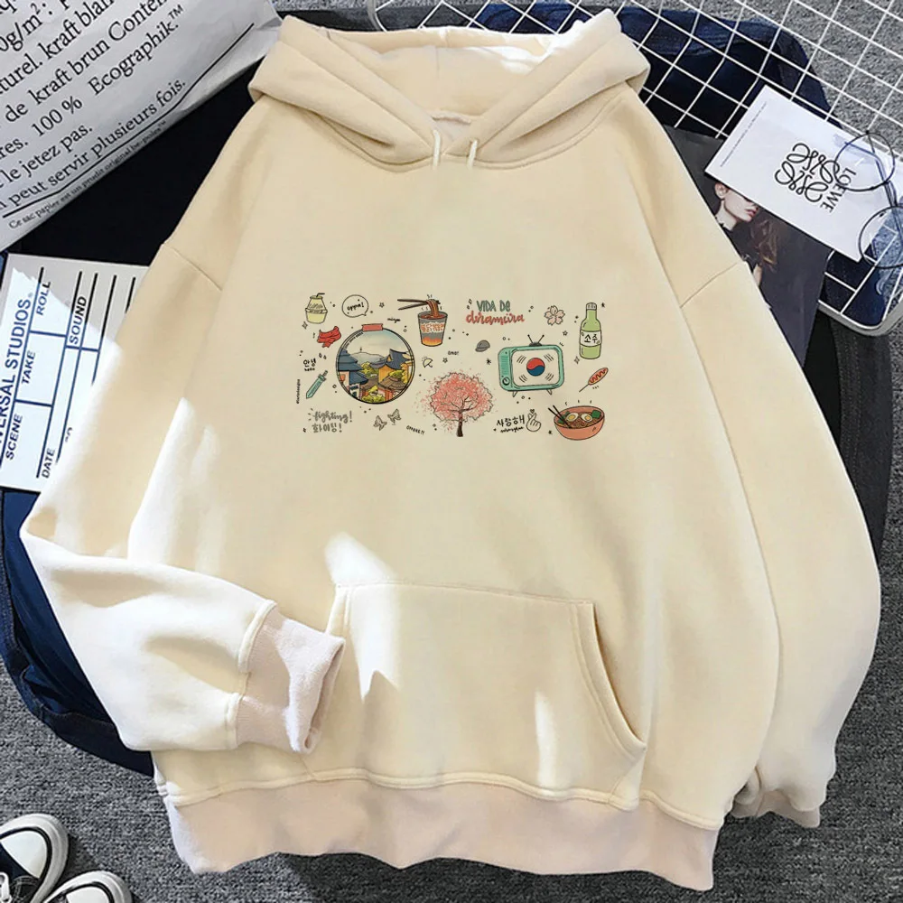 

Dorama hoodies women y2k aesthetic Korean style Winter pulls female Winter clothing