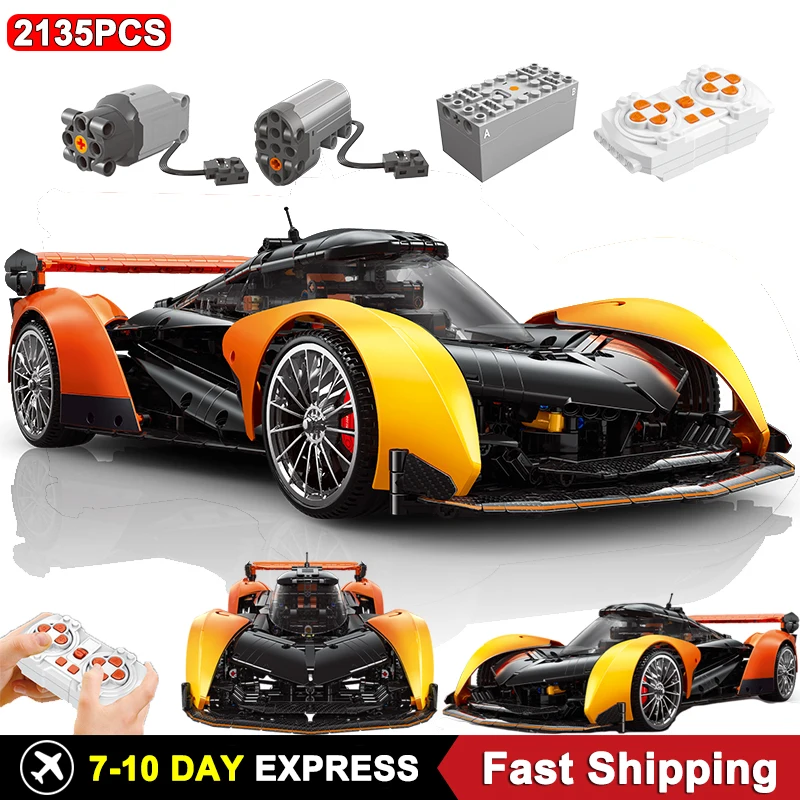 2135Pcs Technical Building Blocks 1:10 McLaren SOLUS GT Moc Bricks Model Adults Sports Car Toys for Boy Children Christmas Gifts