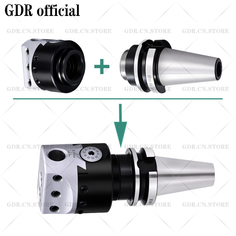 GDR F1 50mm 75mm 100mm MT2 F1 MT3 F1 MT4 F1 C20 F1 C25 F1 R8 BT30 F1 BT40 F1 BT50 NT30 NT40 F1 SK40 F1 Werkzeughalter Halterung Werkzeug – Detail 4