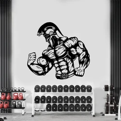 Spartan Muscle Gym Wall Sticker Fitness Crossfit Bodybuilding Sport Workout Inspirational Wall Decal Vinyl Home Decor