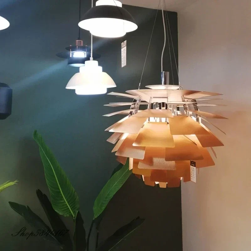 Imagem -03 - Alcachofra Suspensão Lâmpadas Penduradas Modern Led Pinecone Pendant Lights Louis Design Chandelier Living Home Decor Criativo