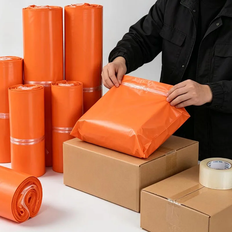 100-durable-orange-thick-express-bags-clothing-packaging-bags-packaging-and-transportation-logistics-bags