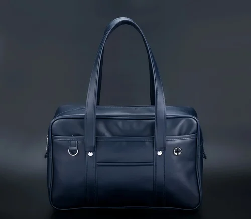 Imagen 2 del producto Mochila escolar de cuero PU, bolso japonés de amplia aplicación, gran capacidad, resistente al agua