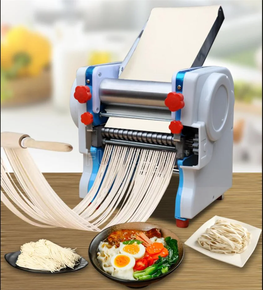 550W 110V 220V Automatic Commercial Electric Noodle Making Machine 20CM Roller Round Noodle Maker Machine