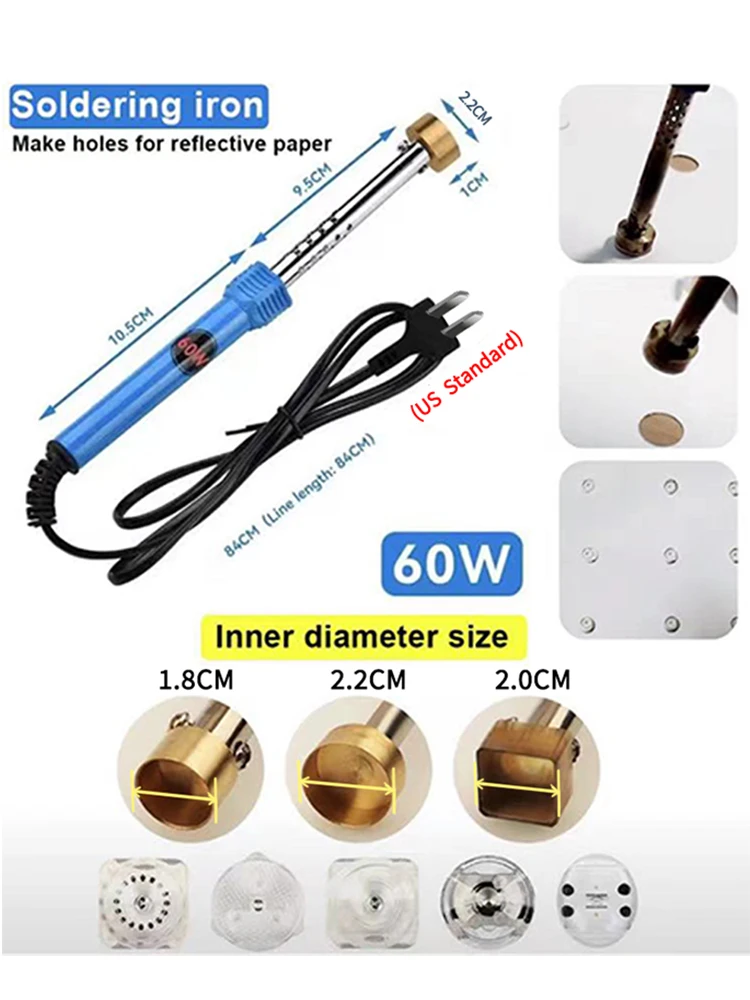 LED TV reflective paper hole opener soldering iron opening round hole hole opening knife square hole hole opening knife