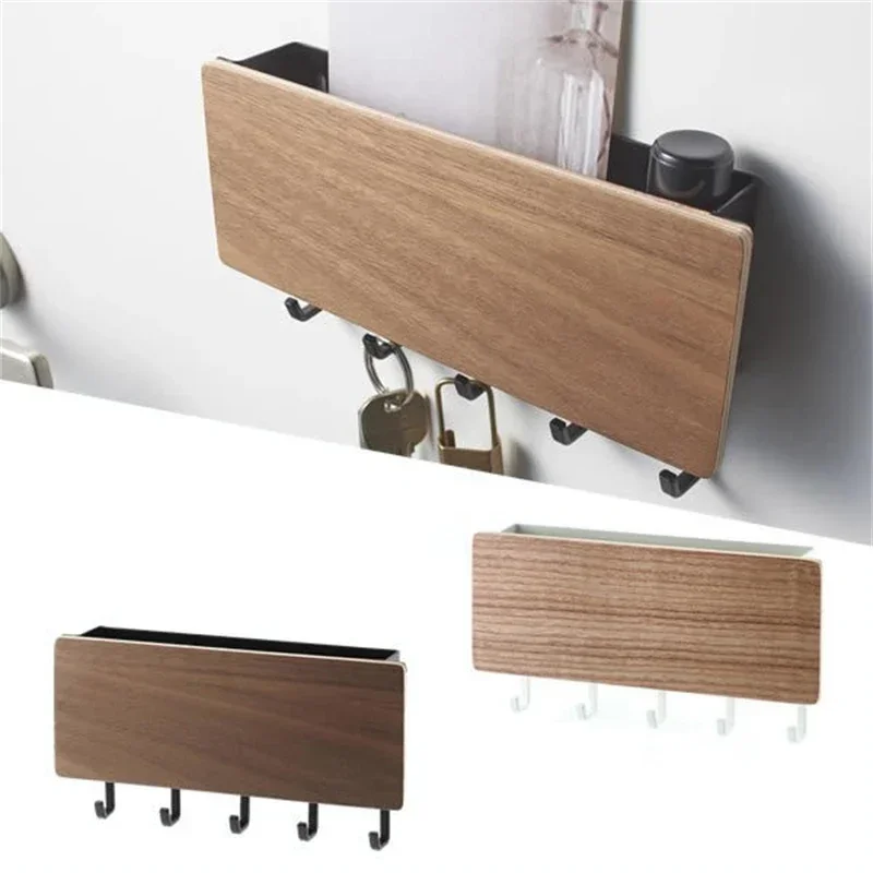 Bamboo Wall Key Holder Rack 4