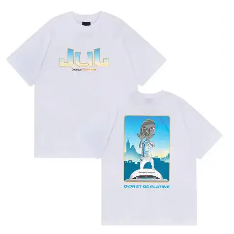 Fashion Rapper Jul Men's T-shirt Orange Velodrome Album 2026 Graphic T Shirt Men Women O-Neck Cotton Short Sleeve Top Streetwear