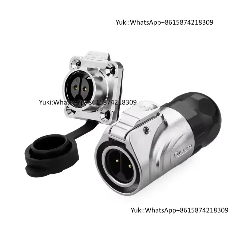 IP67 Waterproof Cnlinko LP16 2Pin Current 10A Female Male Plug Socket Electrical Circular Connector for Outdoor LED Lights
