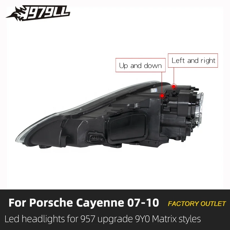 Hete verkoop! Hoge Kwaliteit 2007 2008 2009 2010 957 Koplampen Upgrade naar 2023 Pdls Stijl LED Koplampen voor Porsche Cayenne 957