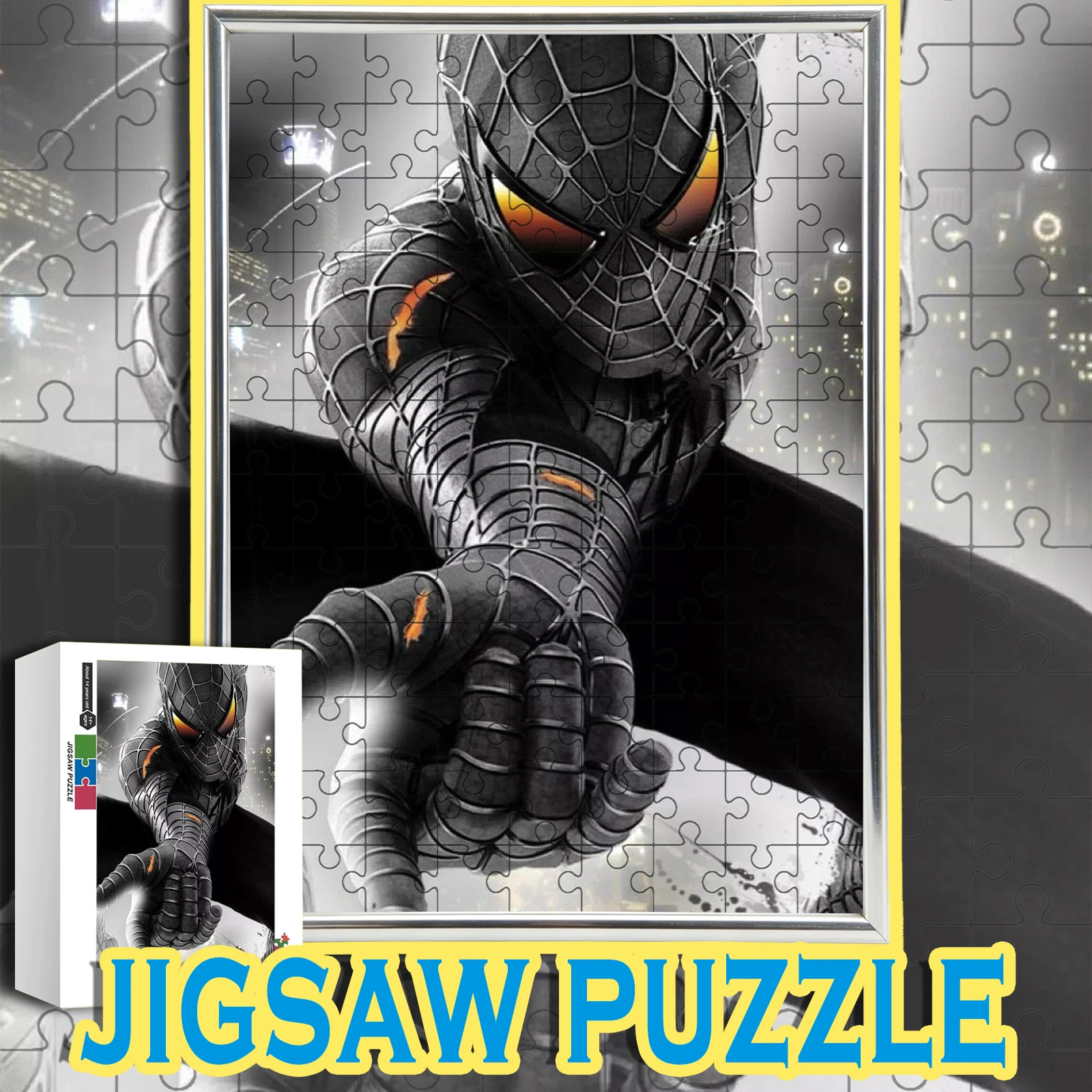

Крутой деревянный пазл с тематикой Marvel Spider-Man, 108/200/300/500/1000 элементов, игра-головоломка для пола, украшение для дома, подарок