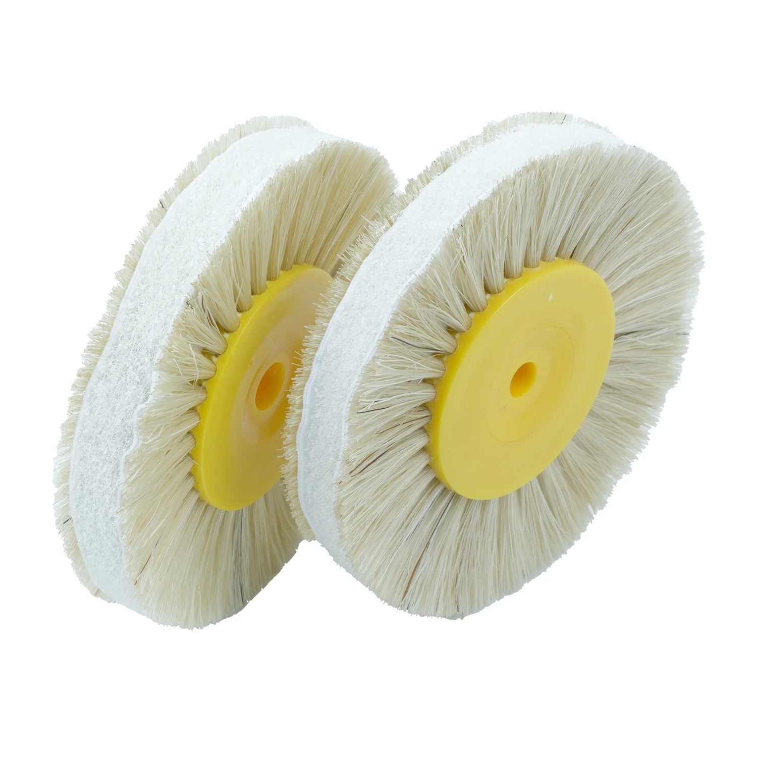 2pcs Dia 80mm Dental Laboratory Lab Tools Materials Latch Polishing Brush Wheel Rotary Plastic White Stiff Buff