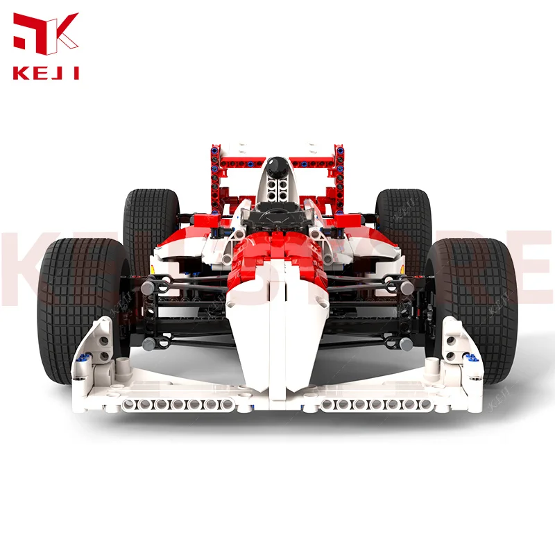 KEJI MOC Ayrton Senna F1 Racing Car Formula 1 Model Building Blocks Bricks Kits Kids Toys for Children Boys Christmas Gifts