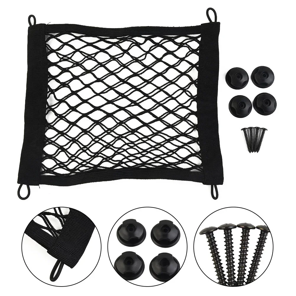 Maps Or Documents Storage Magazines Storage Net Luggage Net Black High Elastic Mesh Universal 25x30cm Vans Boats