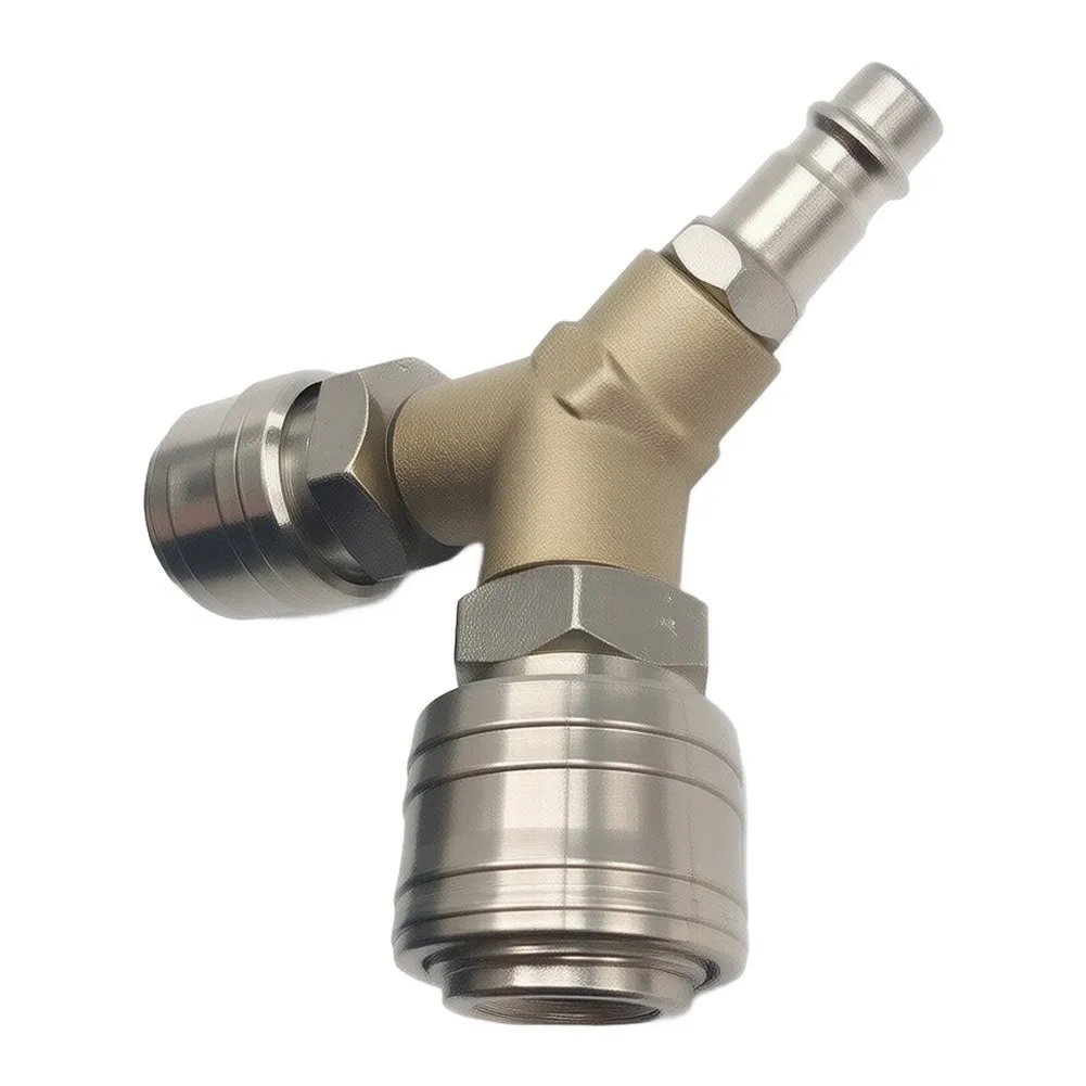 DIY Projects 3 Way Air Splitter 1 4 Interface Connector Dual Output Erosion-resistant High Strength Not Easy To Leak