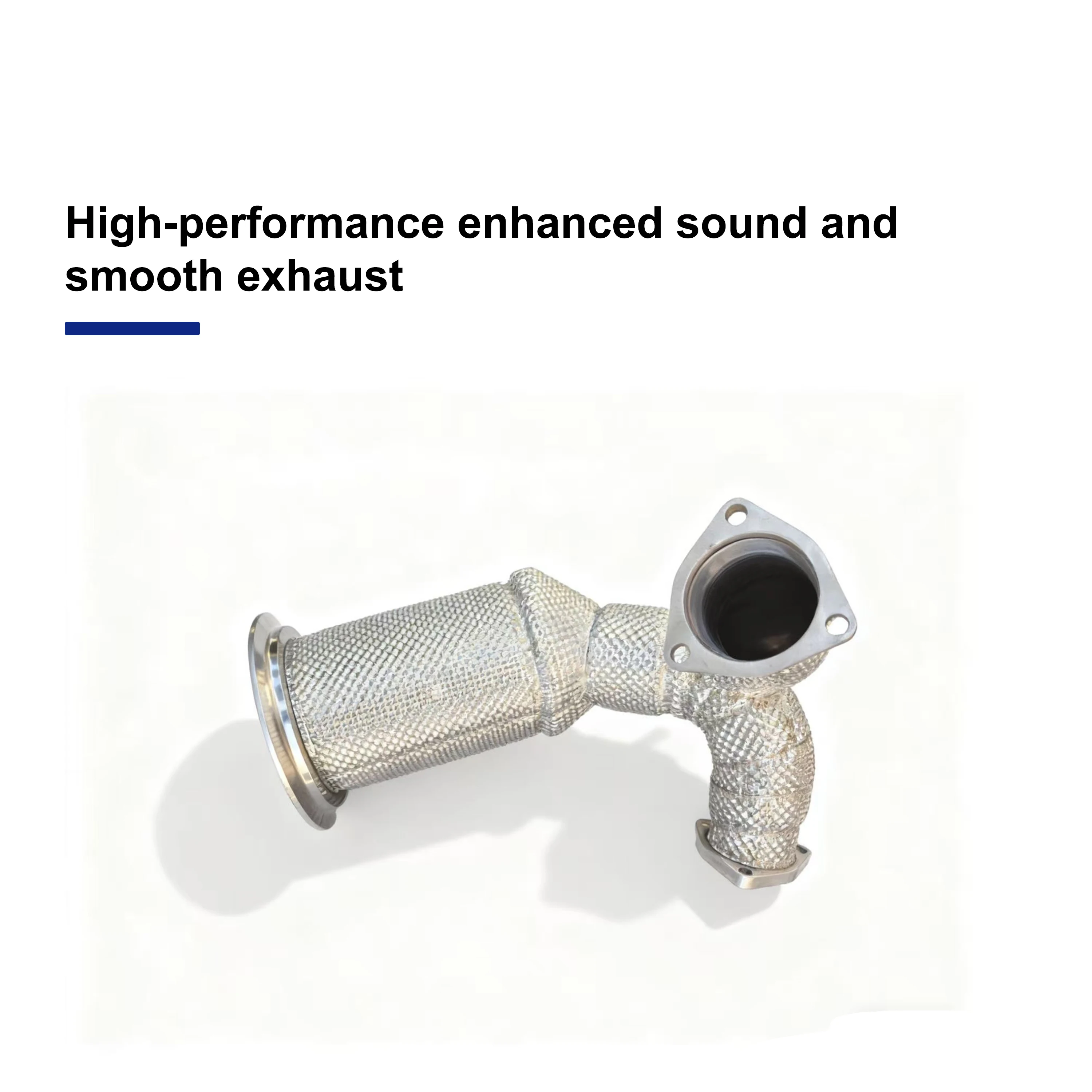 ACE Passend für Audi S4 B9 S5 3.0T Auspuff-Downpipe mit Hitzeschild Hochwertiges SUS304 Auspuffrohr Verlustfreie Installation – Detail 5