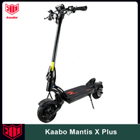 Newest Kaabo Mantis X Plus 48V 18.2Ah Mid-Mounted Display NFC Front Rear Adjustable Spring Oil Damping Electric Scooter