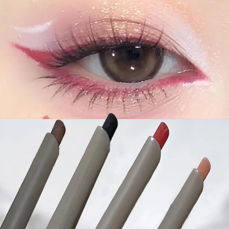 Sexy Smooth Eyeliner Gel Pen Long-lasting Matte Silky Lower Eyelid Lying Silkworm Pencil Waterproof No Smudge Eye Liner Makeup