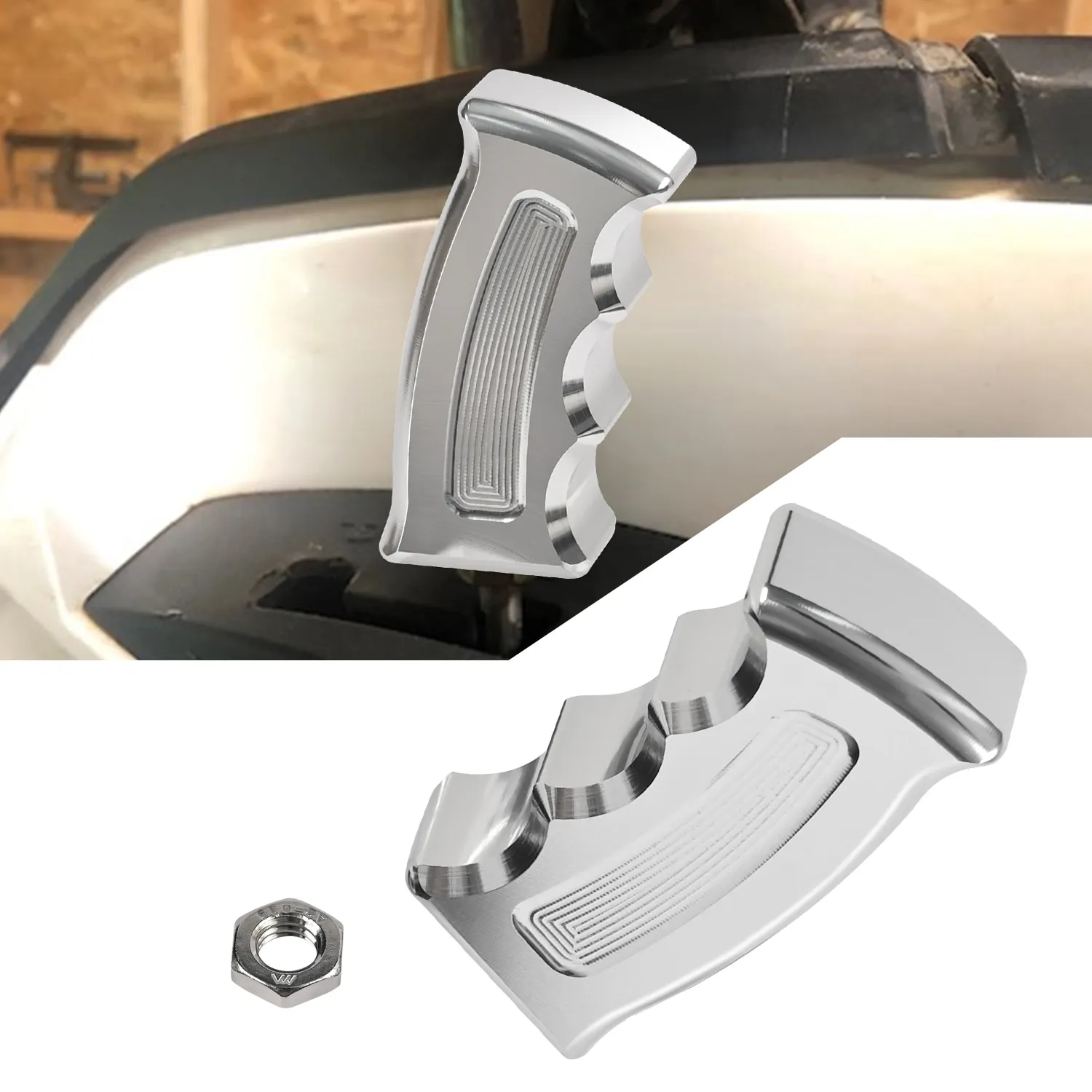 

Motorcycle Pistol Grip Shift Knob Shifter Aluminum Custom Billet Gold For Bombardier Can-Am Outlander Renegade 1000 850 800 650