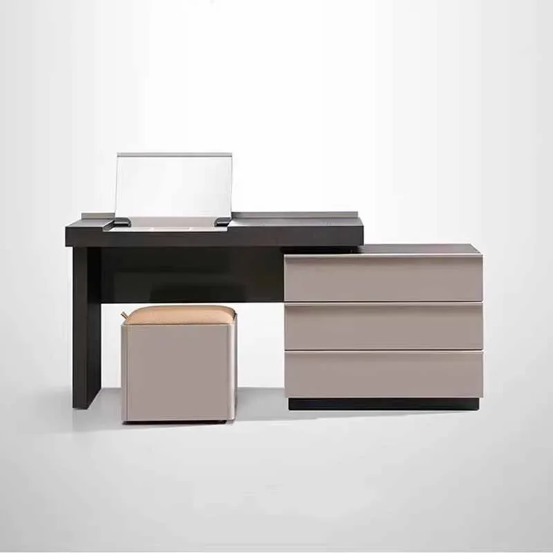 Women Stool Dresser Eithe Drawers Bedroom Box Wooden Luxury Dressing Table Storage Makeup Large Comoda Pra Quarto Furniture