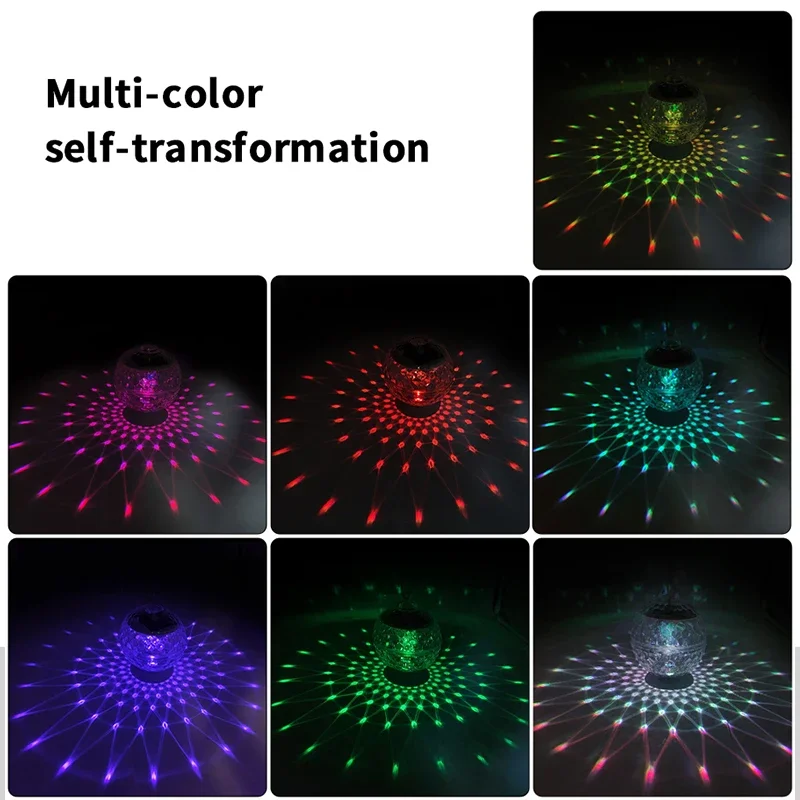 Solar Powered Water Float Light Pond Floating Lamp Magic Ball Light Garden Color Changing Decoration Lighting For Pool Tree