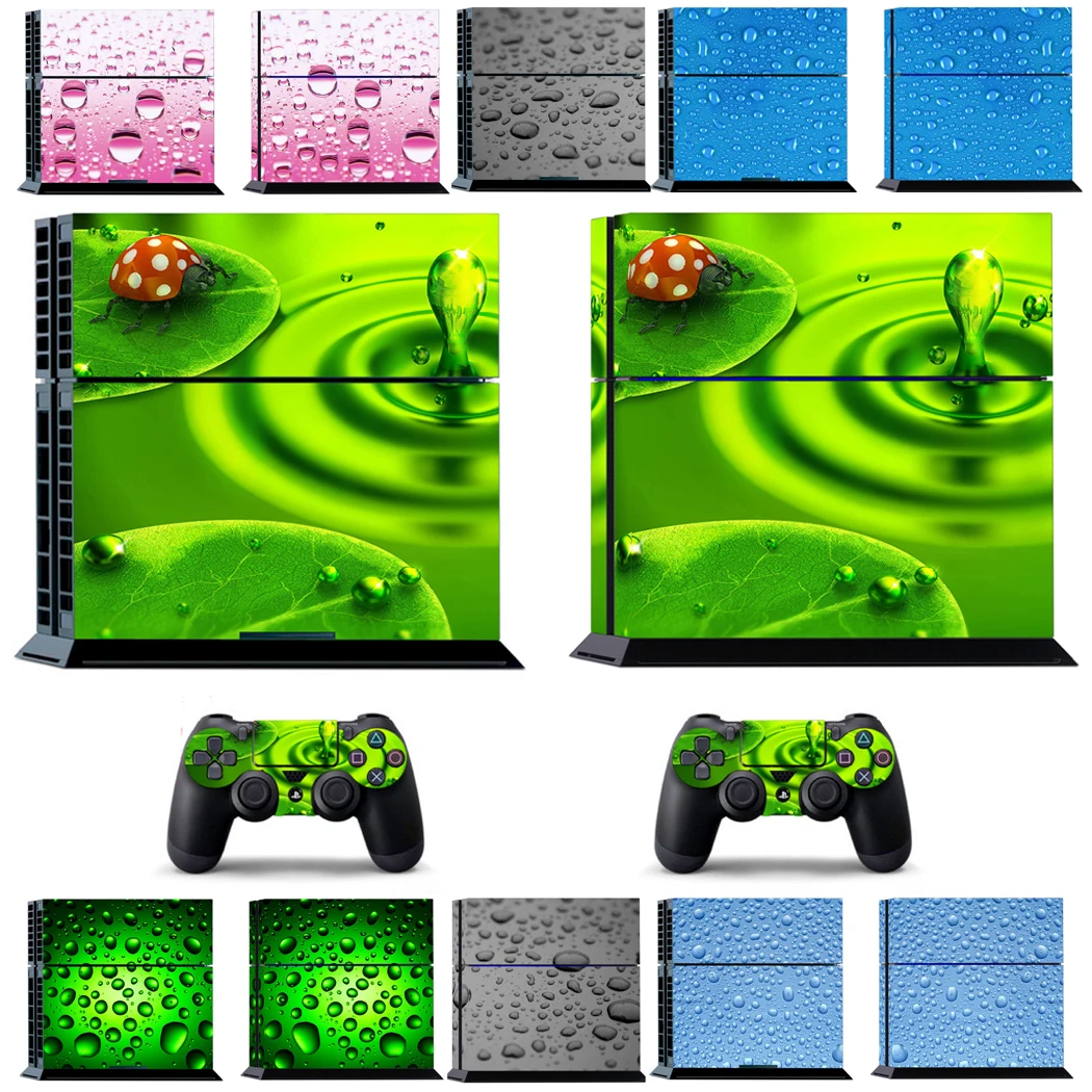 adesivo-de-vinil-raindrops-1903-para-sony-ps4-playstation-4-e-2-adesivos-de-capa-para-controle