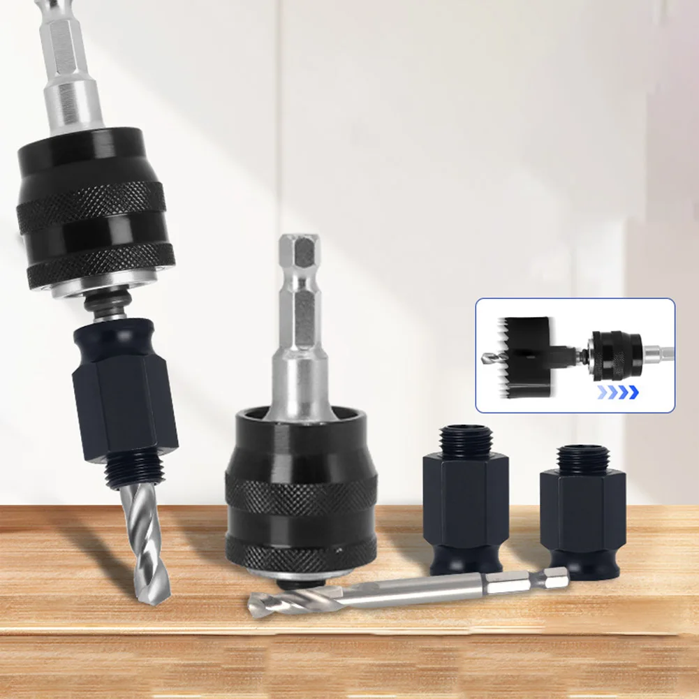 Woodworking Hole Opener Quick Stripping Pipe Self-locking Extensions Rod Quick Release Connecting Rod Power Tools