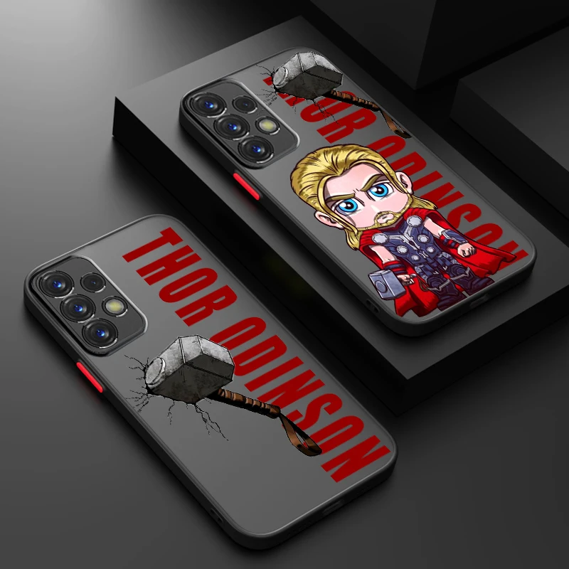 Thor Odinson God Of Thunder Frosted Translucent For Samsung A53 A52 A33 A32 A51 A71 A21S A13 A73 A50 A22 A12 5G Cover