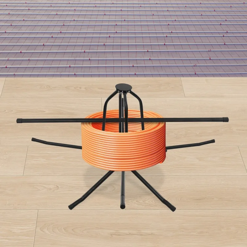 Диспенсер для катушек для труб, труба для подогрева пола, демонтирующая труба PERT, PE, макс. 175 кг, двойной подшипник