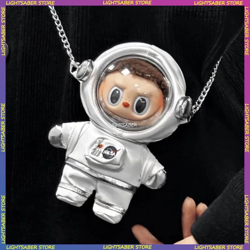 

Горячая одежда Spaceman Labubu, милый космический костюм с рюкзаком, комплект из 3 предметов, мини-плюшевая кукла, одежда, модные аксессуары для кукол, подарок