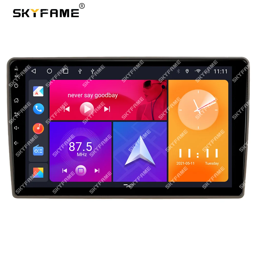 SKYFAME автомобильная рамка, адаптер для фасции, Android радиоприемник, комплект панели для приборной панели для Toyota Camry