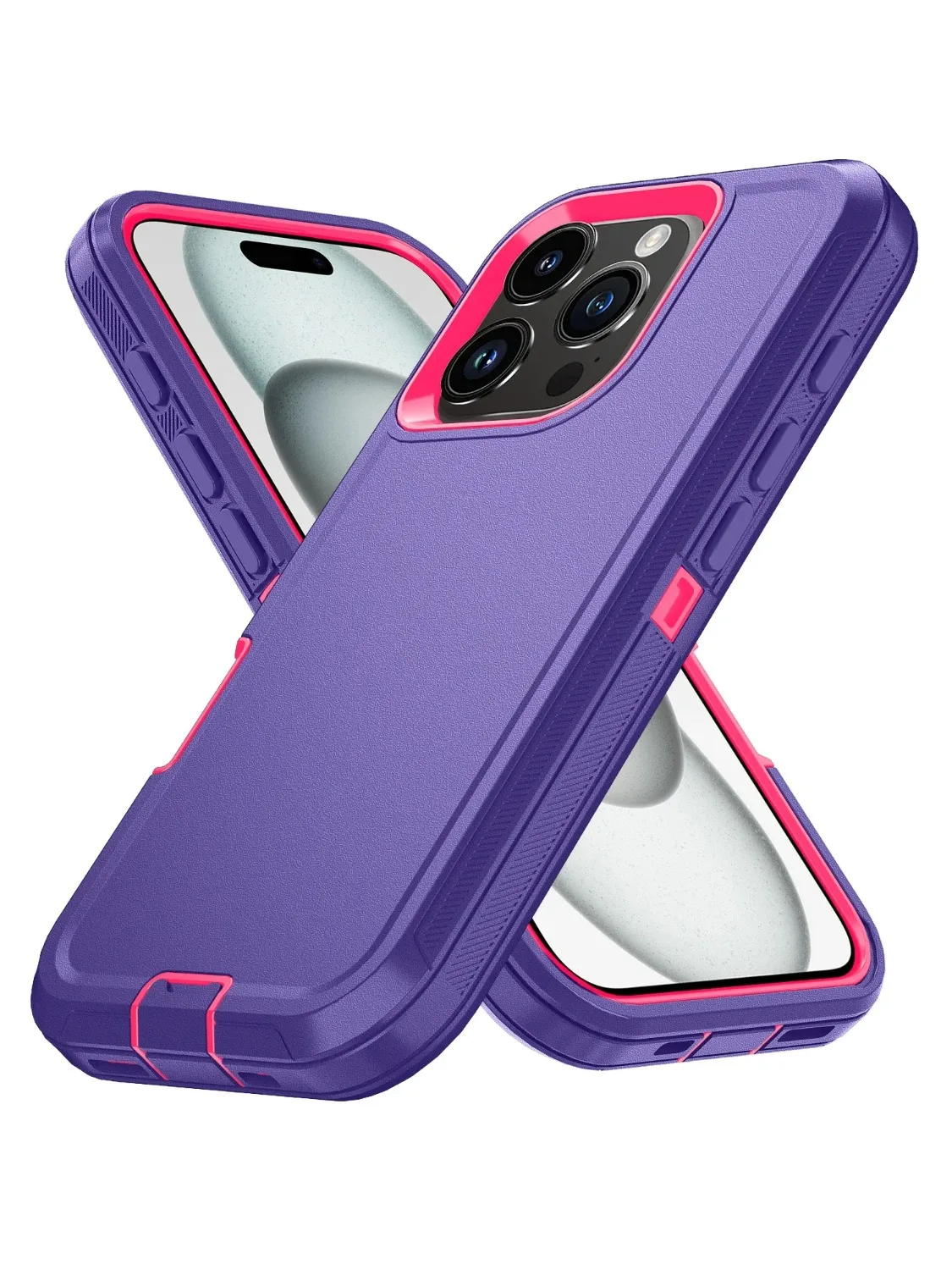 Robuuste Ott Armor Schokbestendig Defender Telefoonhoesje voor Iphone 17 16 15 14 13 12 11 Pro Max 16E Hard Drop Proof Achterkant Funda - afbeelding 2