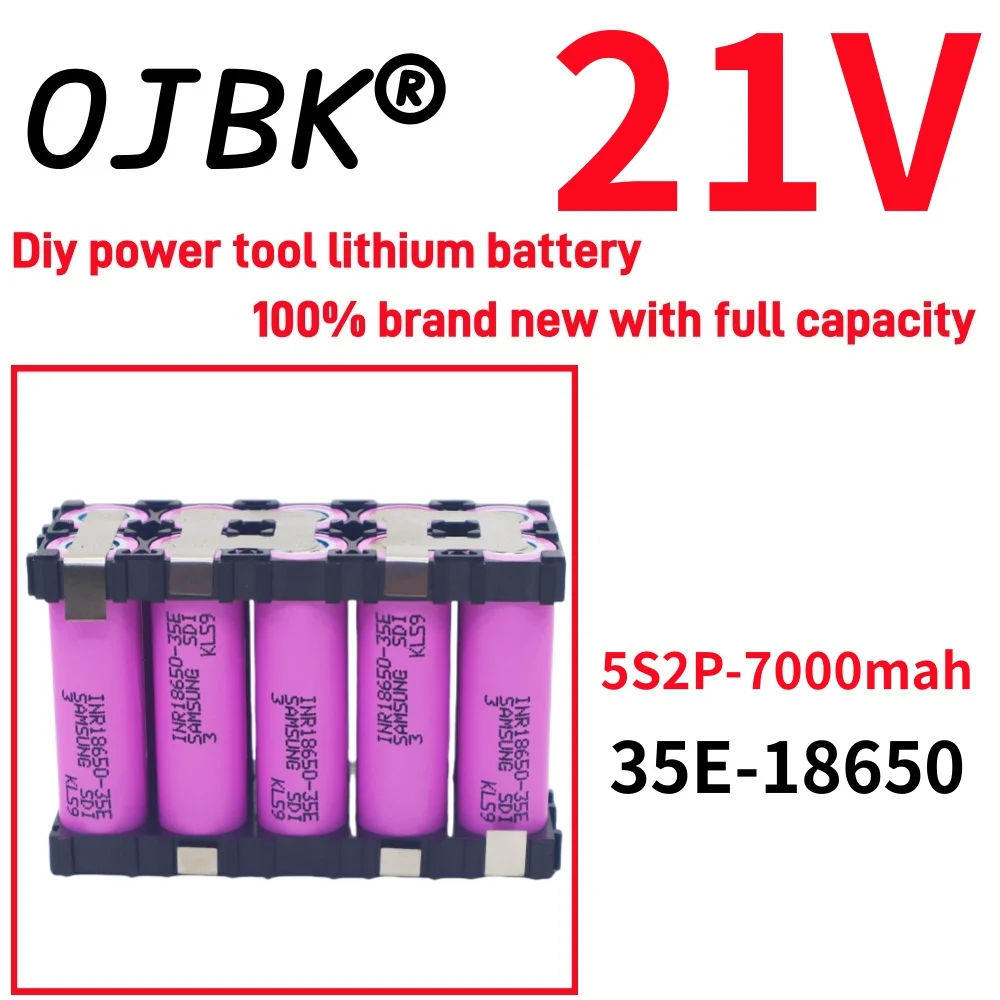 Original 100% full capacity 20A 18650 35E 3500mAh 7000mAh 3S 4S 5S 12.6V 14.8V 18V DIY screwdriver battery welding battery pack