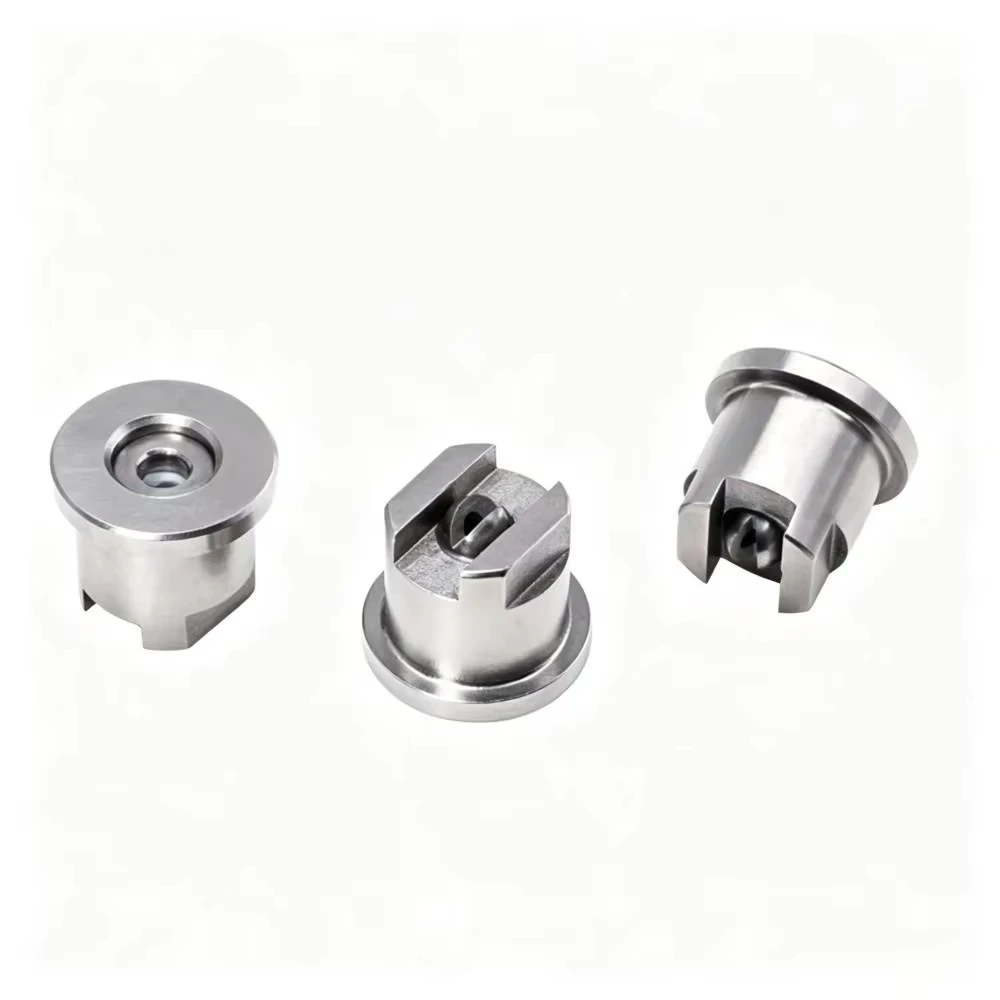 Hard‑Wearing Tungsten Carbide Insert Flat Fan Spray Nozzle, Stainless Steel Tip For Road Cleaning Industrial Dust Suppression