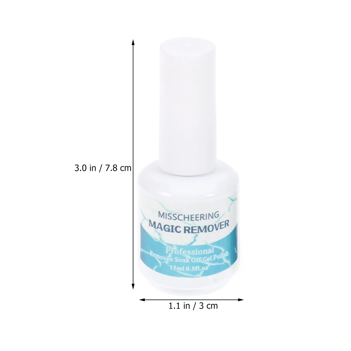 2 stuks nagelverwijderaar nagelverwijderaar nagellakremover voor vrouwen 8 ml en 15 ml gellakremover