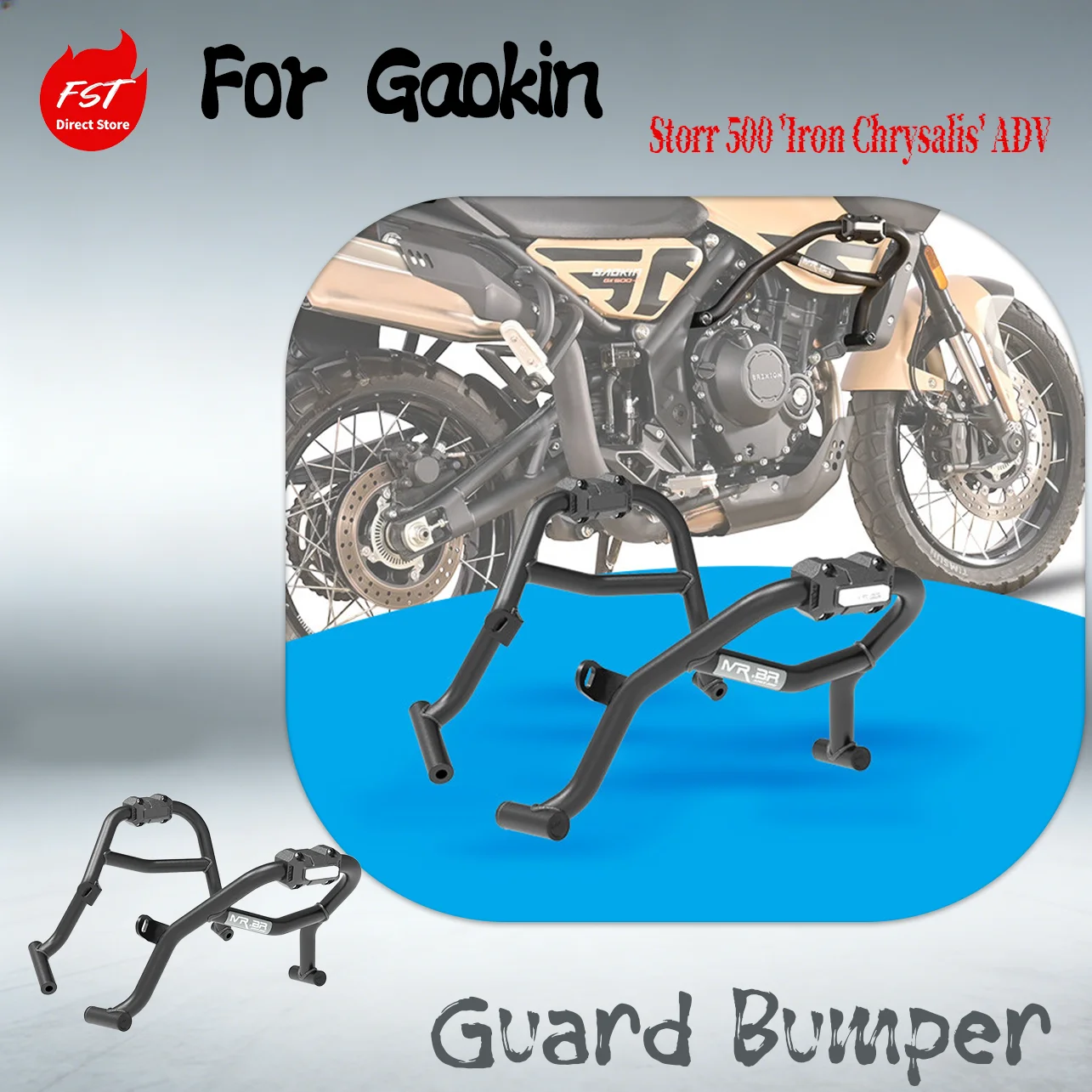 Sturzbügel Motorschutz für Gaokin Storr 500 'Iron Chrysalis' ADV Motorrad Anti-Sturz-Rahmenschutz Racing-Protektor