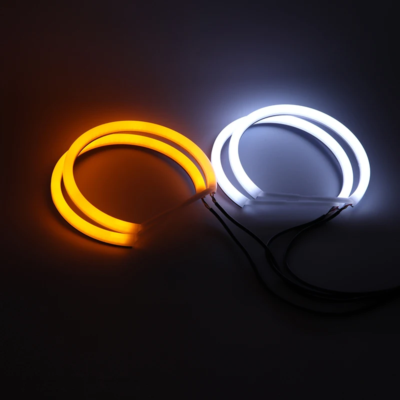 Do BMW serii 3 E46 Sedan Touring Wagon Coupe Compact 1998-2005 Stylizacja samochodu Mlecznobiałe światło SMD LED Angel Eyes Ring Kit — zdjęcie 5