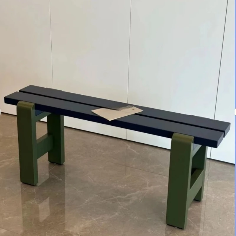 

Entry shoe change stool entrance household bench metal stool waiting bench dining chair
