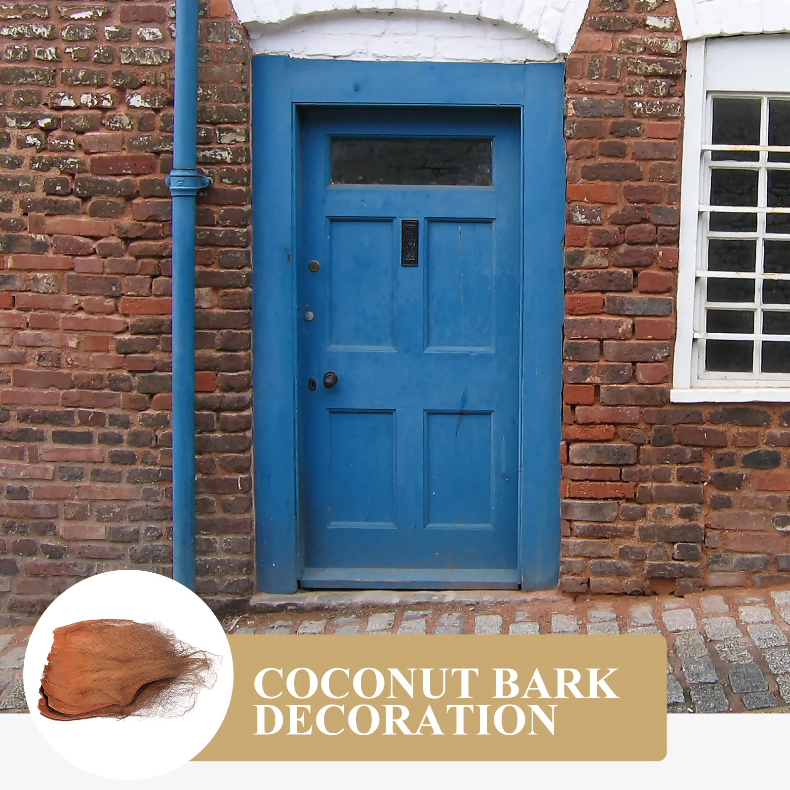 

3Pcs Natural Coconut Tree Bark Decoration Easy Install Home Pipeline Water Garden Decor Coconut Tree Bark