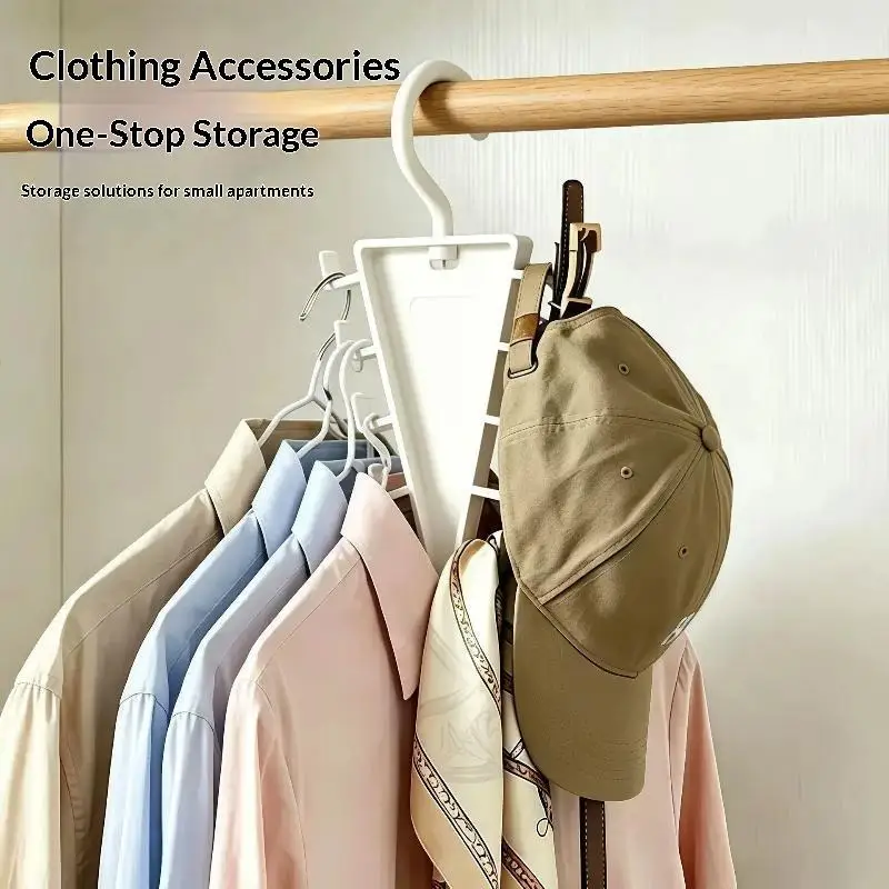 1/2/3Pcs V-Shape Multi Hook Closet Hanger Organizer 12 Hooks Space Saving Wardrobe Clothes Hanger For Storage Efficiency