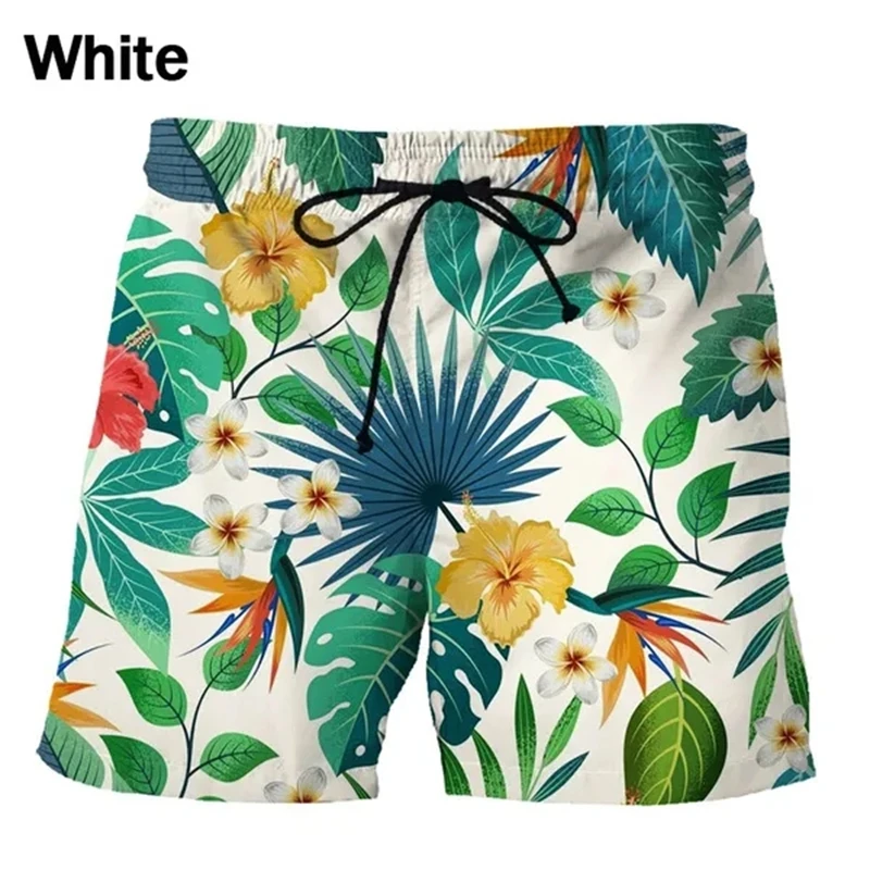 Street Hip Hop Shorts Flowers 3D Printed Shorts Swim Shorts Loose Casual Shorts Summer New Beach Shorts Men's Quick-dry Shorts